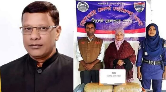 কসবায় তাতীলীগের সভাপতির স্ত্রী গাঁজা পাচারকালে গোয়েন্দা পুলিশের অভিযানে গ্রেফতার।