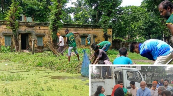 বিশ্ব পরিবেশ দিবস উপলক্ষে পিরোজপুর সরকারি উচ্চ বিদ্যালয়ের পুকুর খননের উদ্যোগ