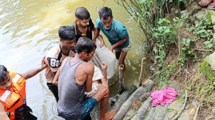 চুনারুঘাটে পুকুর থেকে গৃহবধূর মরদেহ উদ্ধার, রহস্য ঘিরে রয়েছে মৃত্যুর কারণ